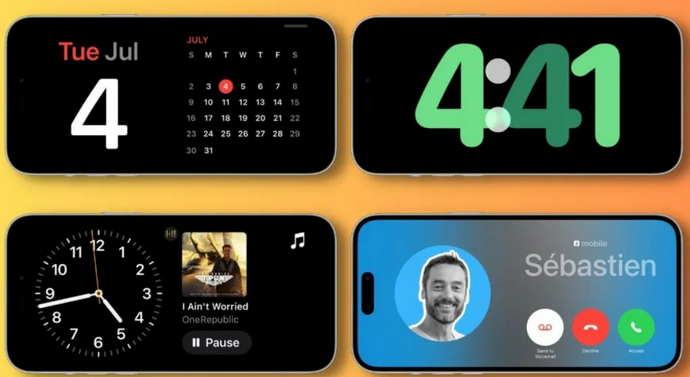 尉氏苹果手机维修分享iOS17横屏充电待机显示有什么好处 