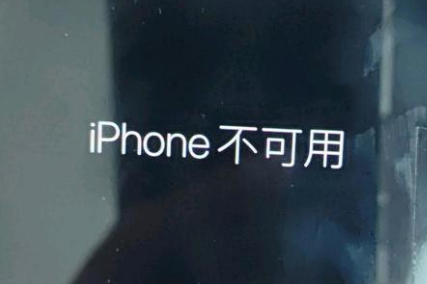 尉氏苹果服务网点分享锁屏界面显示“iPhone 不可用”如何解决 