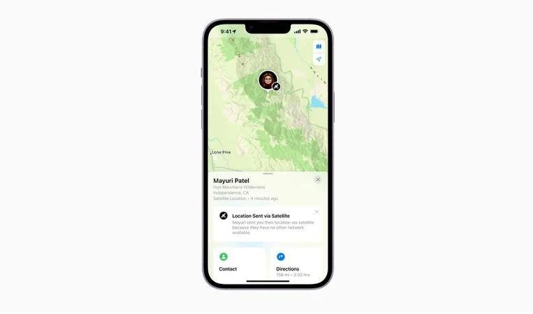 尉氏苹果14维修分享iPhone14系列中 FindMy功能通过卫星分享位置方法教程 